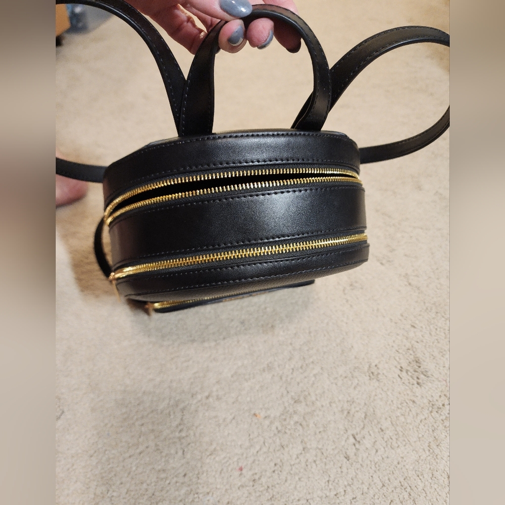 Michael Kors Black Pebbled Leather Backpack Gold Hardware NWT $498 - Picture 8 of 13